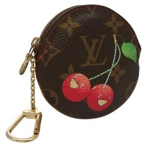 LOUIS VUITTON Monogram Cherry Porte Monnaie Ron Coin Purse